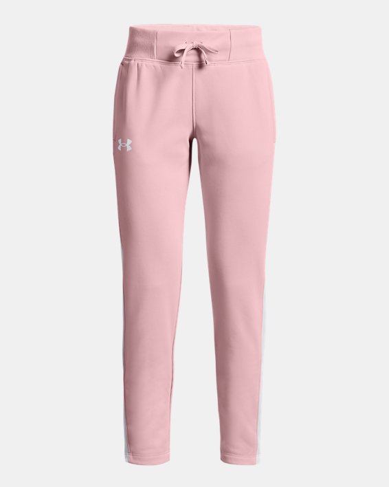 Girls' Armour Fleece® Pants, Pink, pdpMainDesktop image number 0